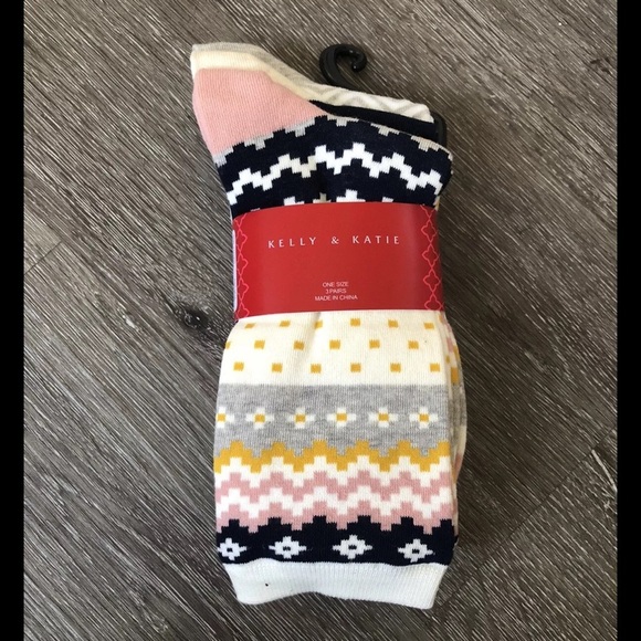 Kelly & Katie Women’s Socks - 3 Pairs  One Size fits most - Picture 1 of 2